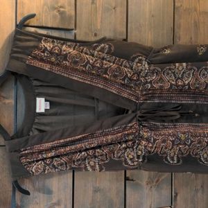 Merona brown dress with accents